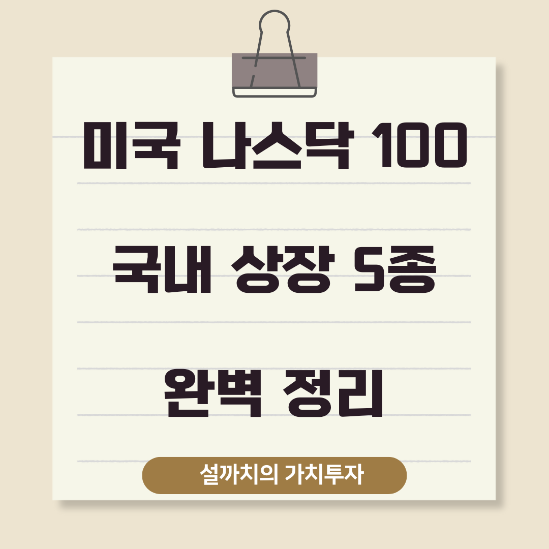 미국 나스닥 100 비교 썸네일