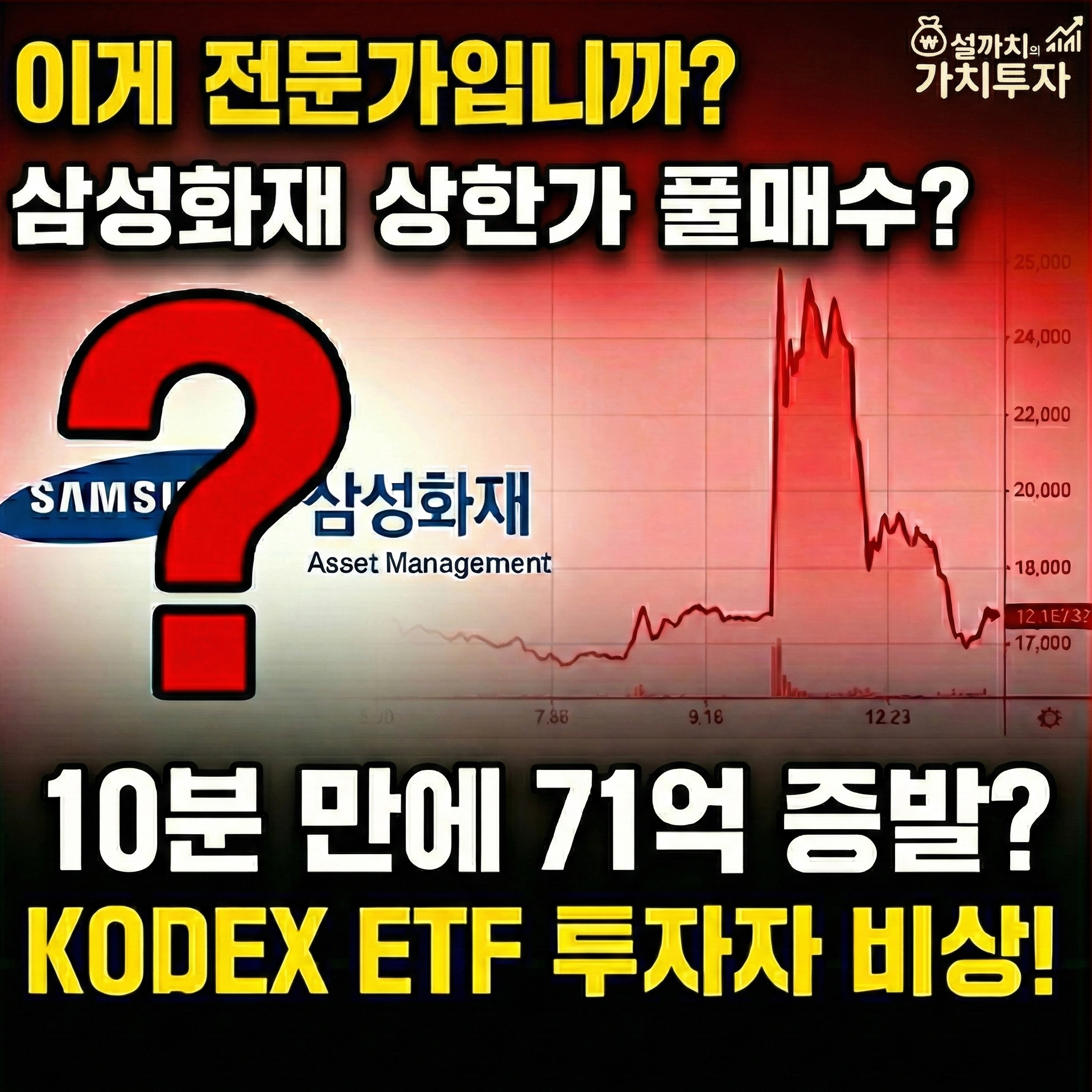 KODEX 삼성화재 상한가 매수 사태 썸네일