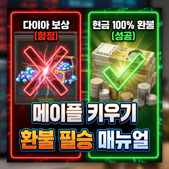 메이플키우기 환불방법 썸네일