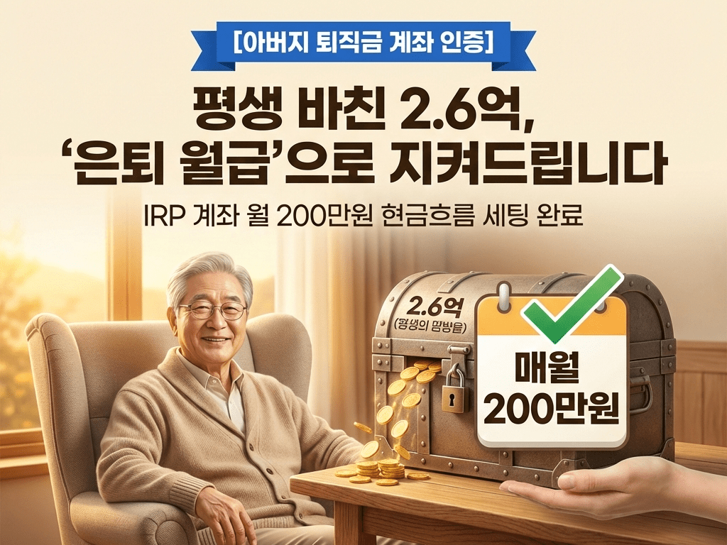 아버지 2.6억 퇴직금 썸네일